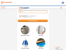 Tablet Screenshot of filtersfast.com